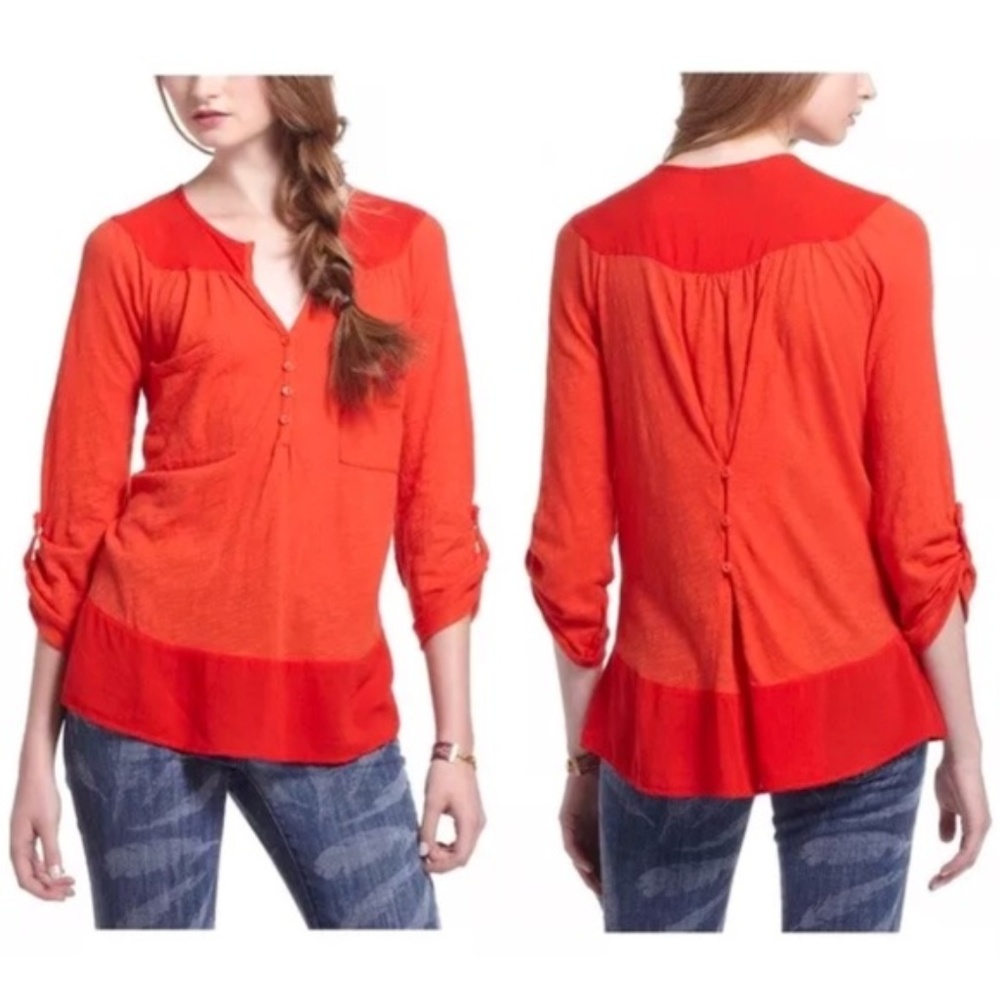 Anthropologie X Left of Center Repose Henley Small